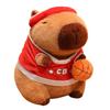 Sporty Capybara Plush Toy - Football & Basketball Variants