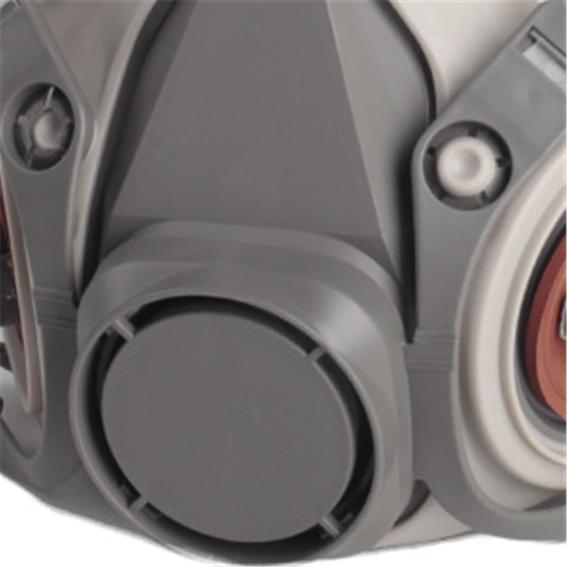 Maschera Respiratoria con Filtri 60921: Respiratore Mezza Faccia Riutilizzabile Maschera Antigas per Pittura a Spruzzo Chimica Resina Epossidica Mascherina Antipolvere per Costruzioni