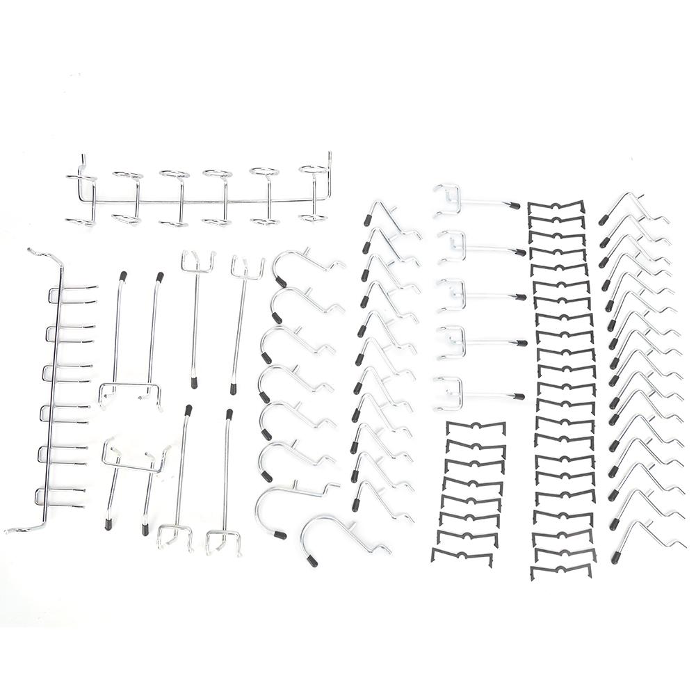 80 Pcs Hook Storage Pegboard Hook Set Tool Equipment Organization Tool for Storage
