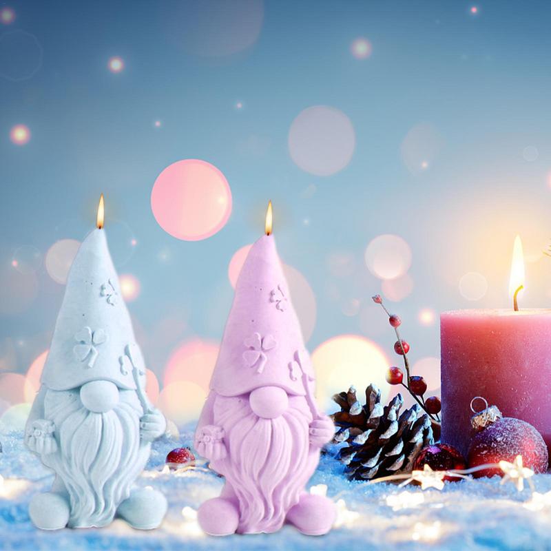 Valentinstag Zwerge Formen DIY Ostern Kerze Silikon 3D Schwedischer Tomte Kerzenform St. Patrick's Day Deko Kerzen Gießform