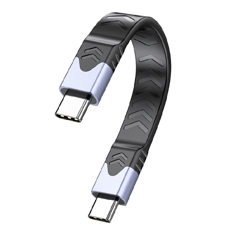 

USB5 Fast Charging Cable PD240W for Efficient 16K 60hz Video Support and 80Gbps Data Transfer 13CM USB C Cord сірий колір/синій