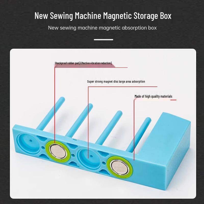Magnetic Sewing Machine Storage Box for Tools and Accessories