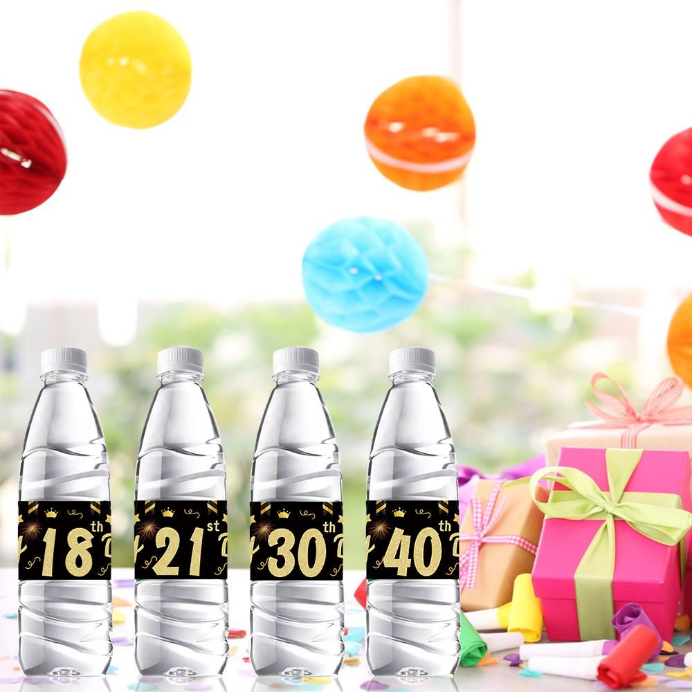 Gold Bottle Black Stickers Kit Age Milestone Celebrations And Halloween Decor