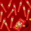 12Pcs/Box Blessing Draw Lots Red Envelope Waterproof Snak Year Red Envelope Twelve Lots