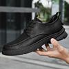 Autumn Brand Genuine leather Men Dress Shoes Lace Up Casual Black Leather Shoes Men Loafers Luxury Wedding Party Male Shoes men