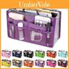 Spacious Modern Double Zipper Polyester Makeup Bag For Travel Cosmetics And Toiletries