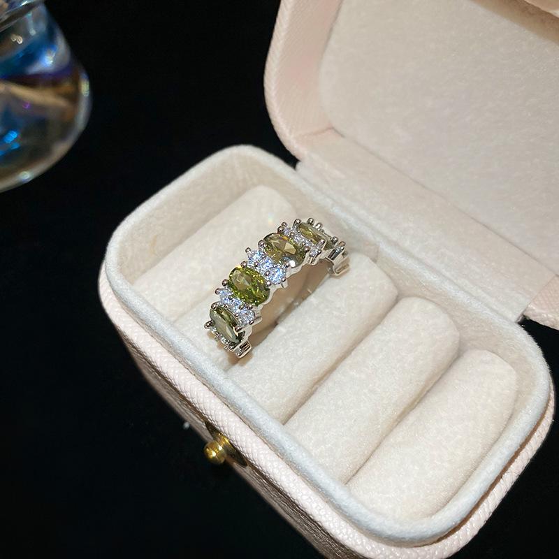 5A Grade Zircon Bauhinia Pattern Open Ring - Luxurious, Versatile, Exquisite Jewelry for Women