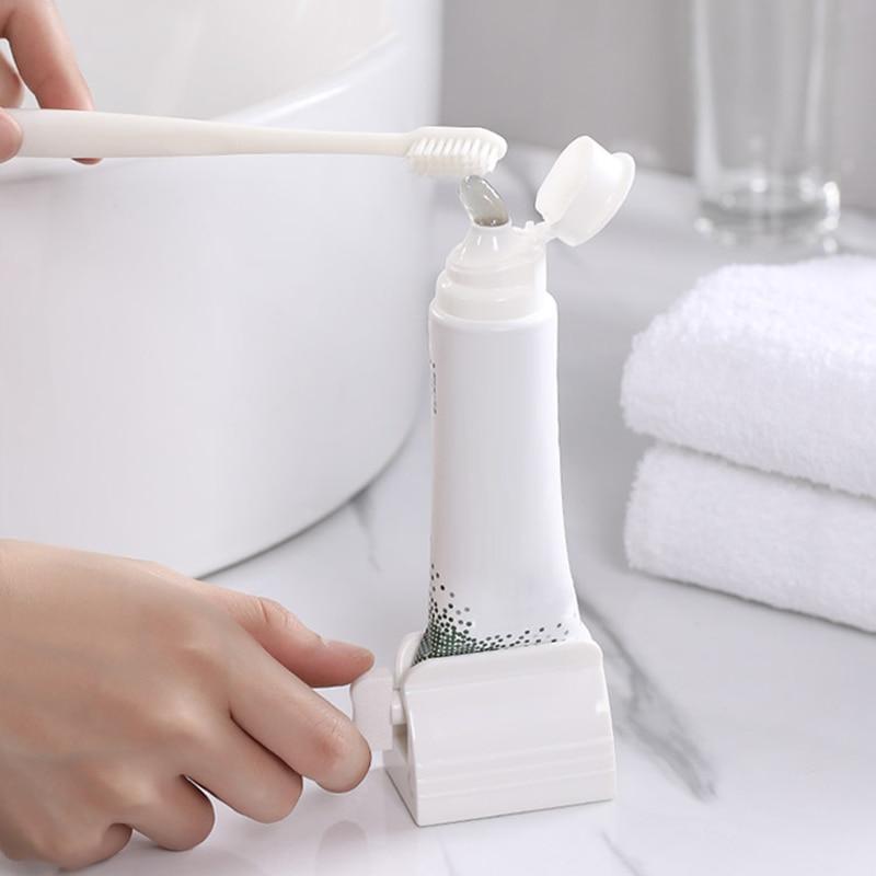 Multifunction Toothpaste Squeezer Rolling Tube Squeezer Easy Portable Non-slip Toothpaste Dispenser Bathroom Accessories Sets