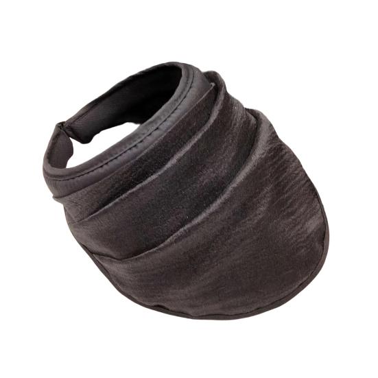 

Женская шляпа UPF50 из органзы, шляпа для защиты от солнца, шляпа-обертка с широкими полями, полый верх, дышащая, складная, для путешествий чёрный