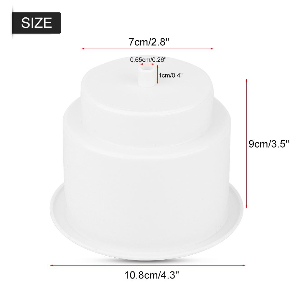 Marine RV Boat Yacht Plastic Drink Cup Bottle Can Holder With Insert Drain Hole   White