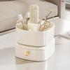 Makeup Organizer with Drawer 360 Degree Rotating Multi-functional Cosmetic Storage Box for Dressing Table Bathroom Office