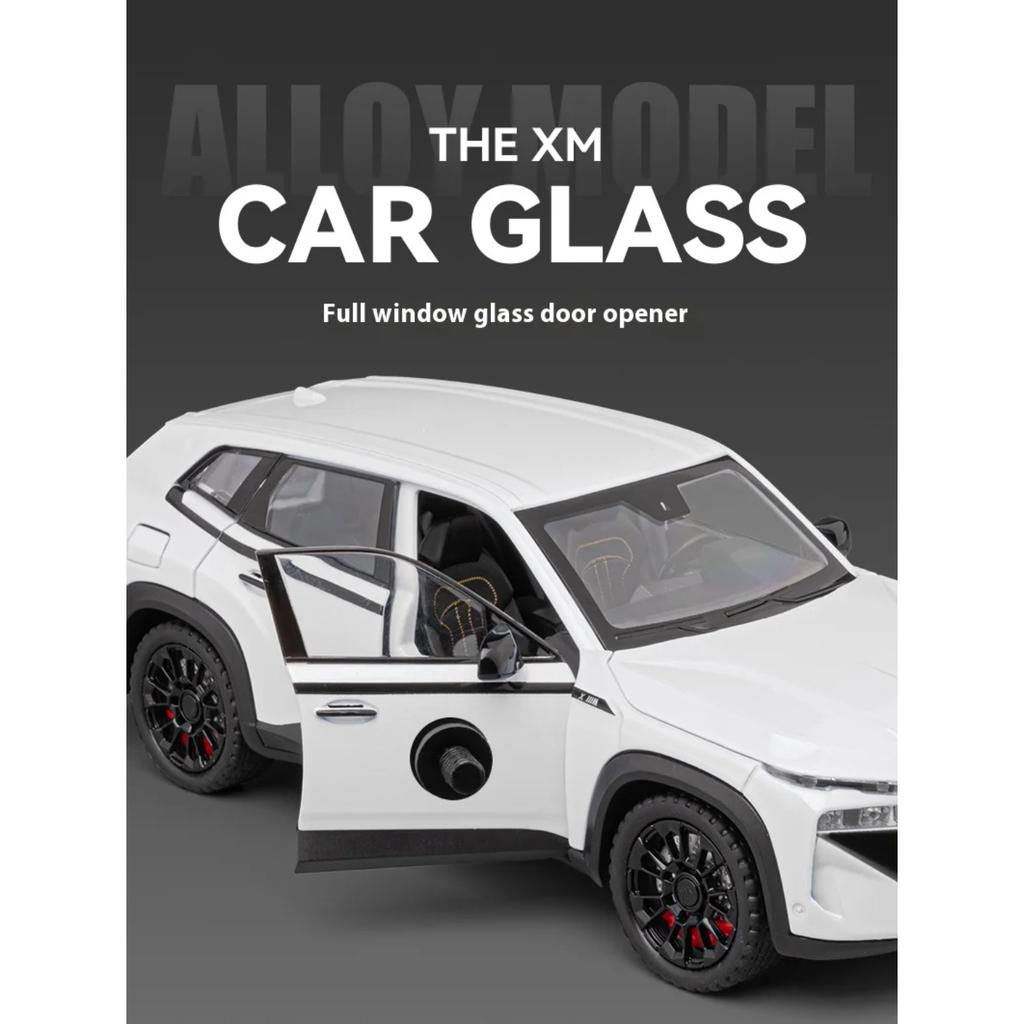 1/24 BMW XM Legierung Metall Druckguss Modellauto Druckguss Sound & Licht Kinderspielzeug Geschenke mit Sammlerstücken für Kinder Hobbys Geschenk Jungen