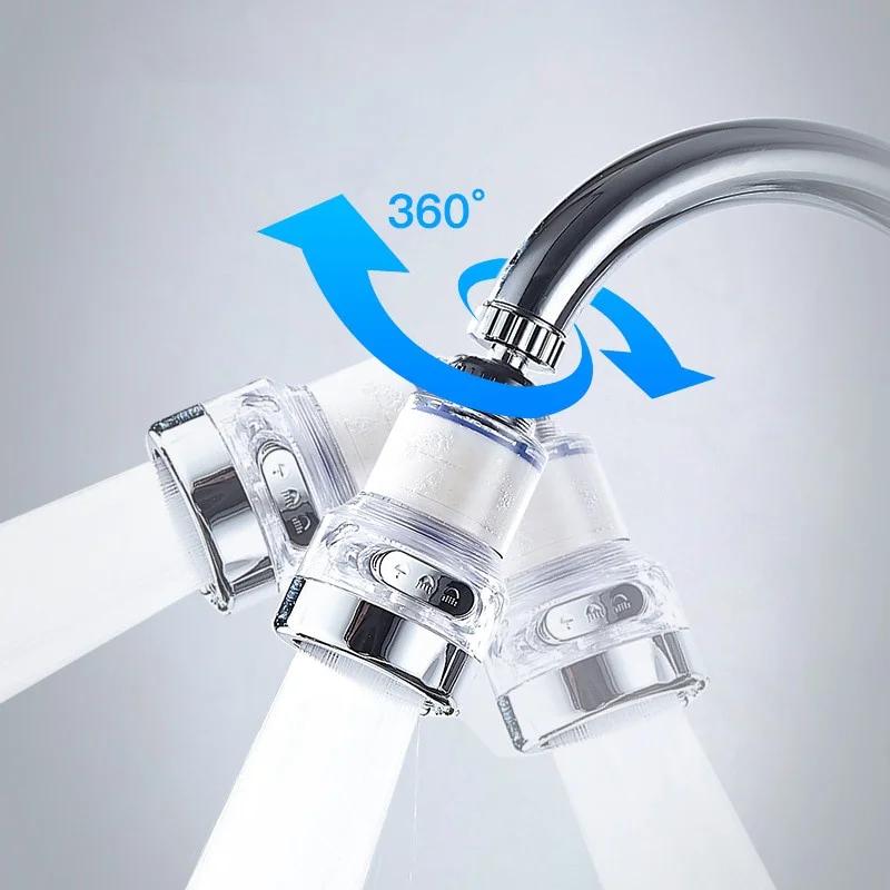 New Water Purifier Filter Tap 360 Degree Swivel Kitchen Faucet Aerator 3 Mode Sprayer Filter Diffuser Shower Water Saving Nozzle
