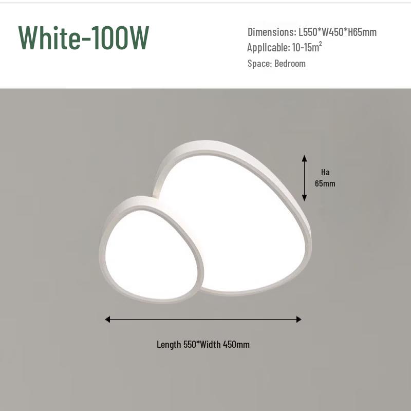 Dream Bubble Double-Layer Pebble LED Ceiling Lamp