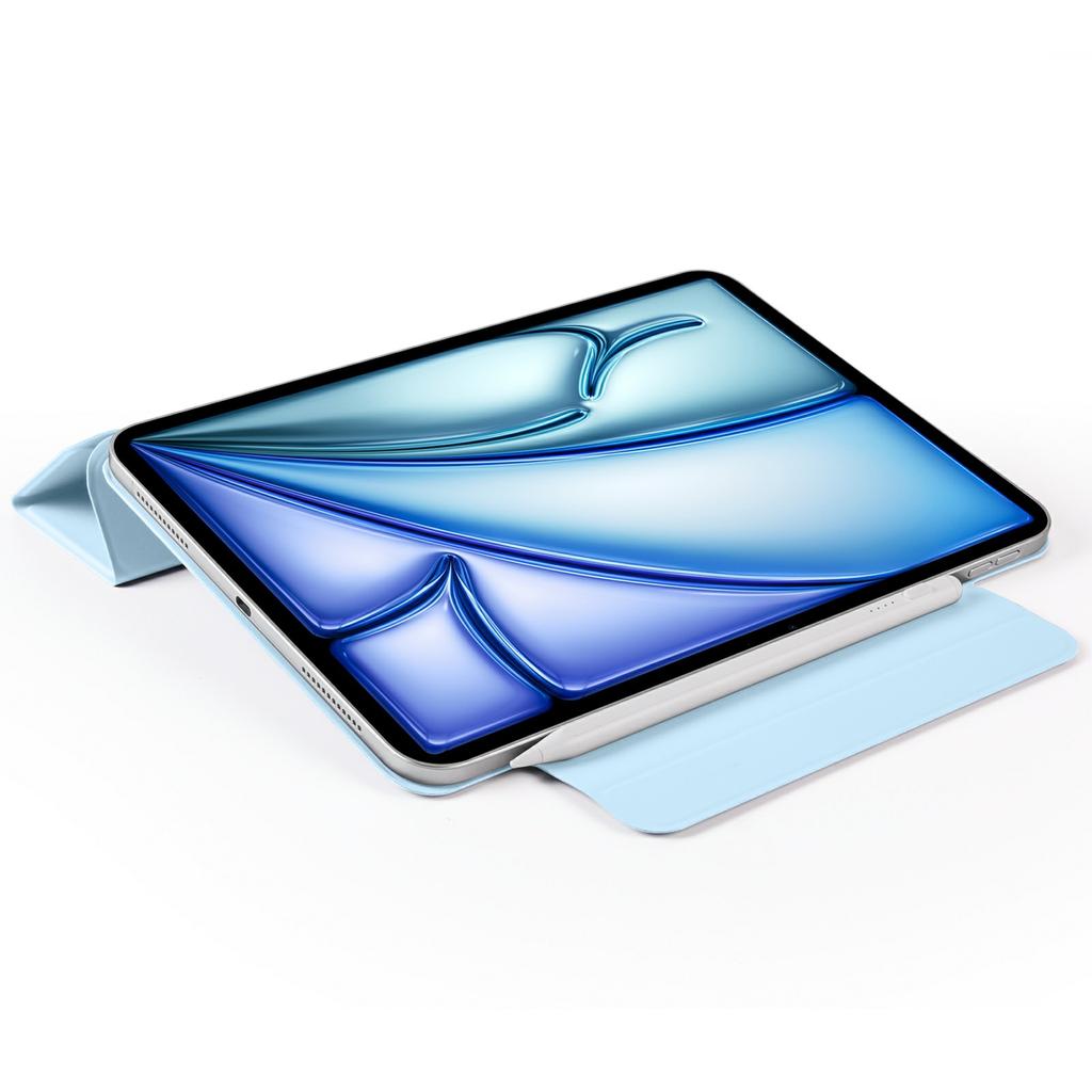 For iPad (2025)/10.9 (2022) Case PC+PU Leather Origami Stand Magnetic Tablet Cover