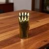 Vintage Brass Heart-Shaped Hand Statue, Love Hand Sculpture Model Ornament Home Office Desktop Decor