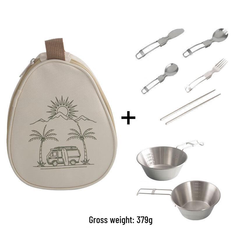 

Портативний складаний набір миски та столових приборів Sierra 12cm & 14cm Bowls