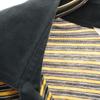 PIA SPORTS Border Pattern Short Sleeve Polo Shirt 4 Yellow Men's Used