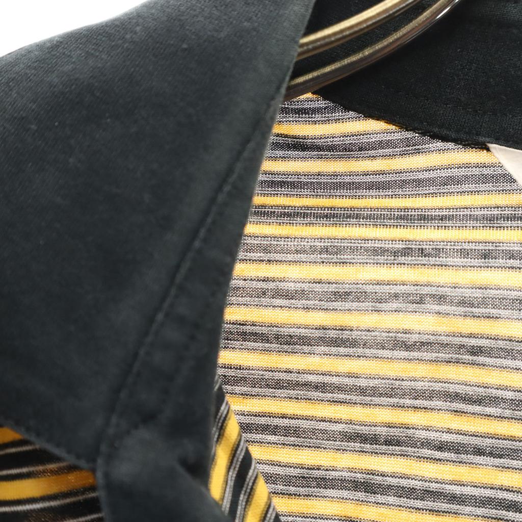 PIA SPORTS Border Pattern Short Sleeve Polo Shirt 4 Yellow Men's Used