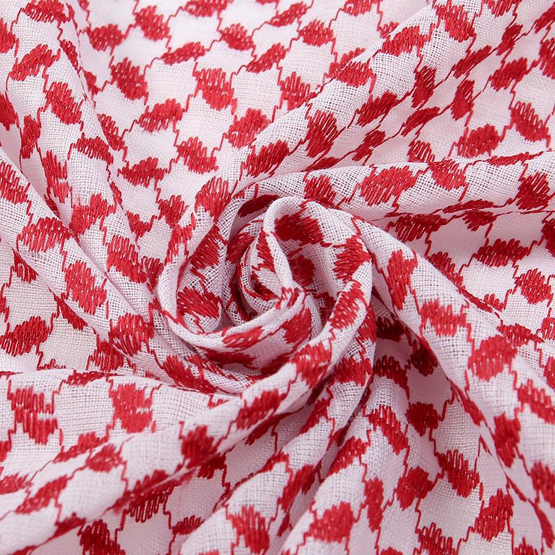 Arab Plain Hijab Scarf Thin Breathable Turban Keffiyeh Middle East Man Square Scarf Soft Polyster Bandana Headband Muslim Veil