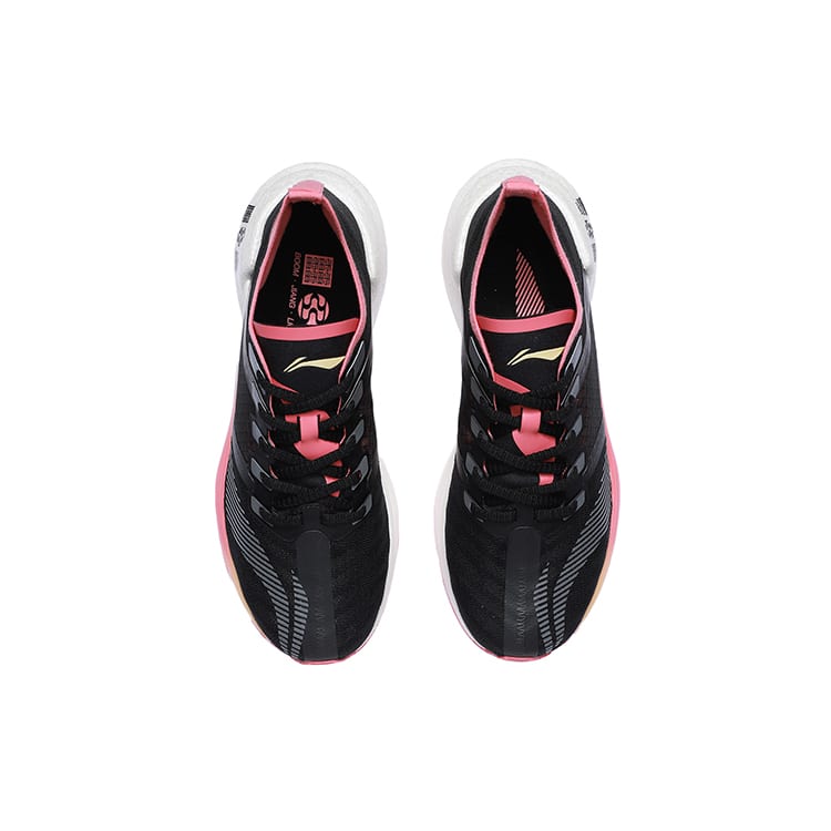 Li Ning Shadow Essential Running Shoes Women's Low Top Black/Pink ARHR122-2