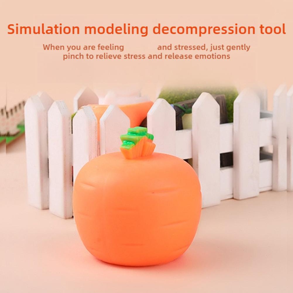 Squeezing Carrot Rabbit Squeezing Cup Pocket Small Bunny Carrot Animal Bunny Stress Pinching St R0Z3