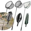 Telescope 155CM Fishing Landing Net Foldable Collapsible Aluminum Alloy Portable Fishing Net for Bird Fish Catch Fishin Hand Net