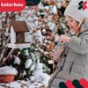 Kotarbau® Suspended Bird Feeder For Balcony Garden Wood White 190 X 130 X 135 Mm + Feed 0.5 Kg