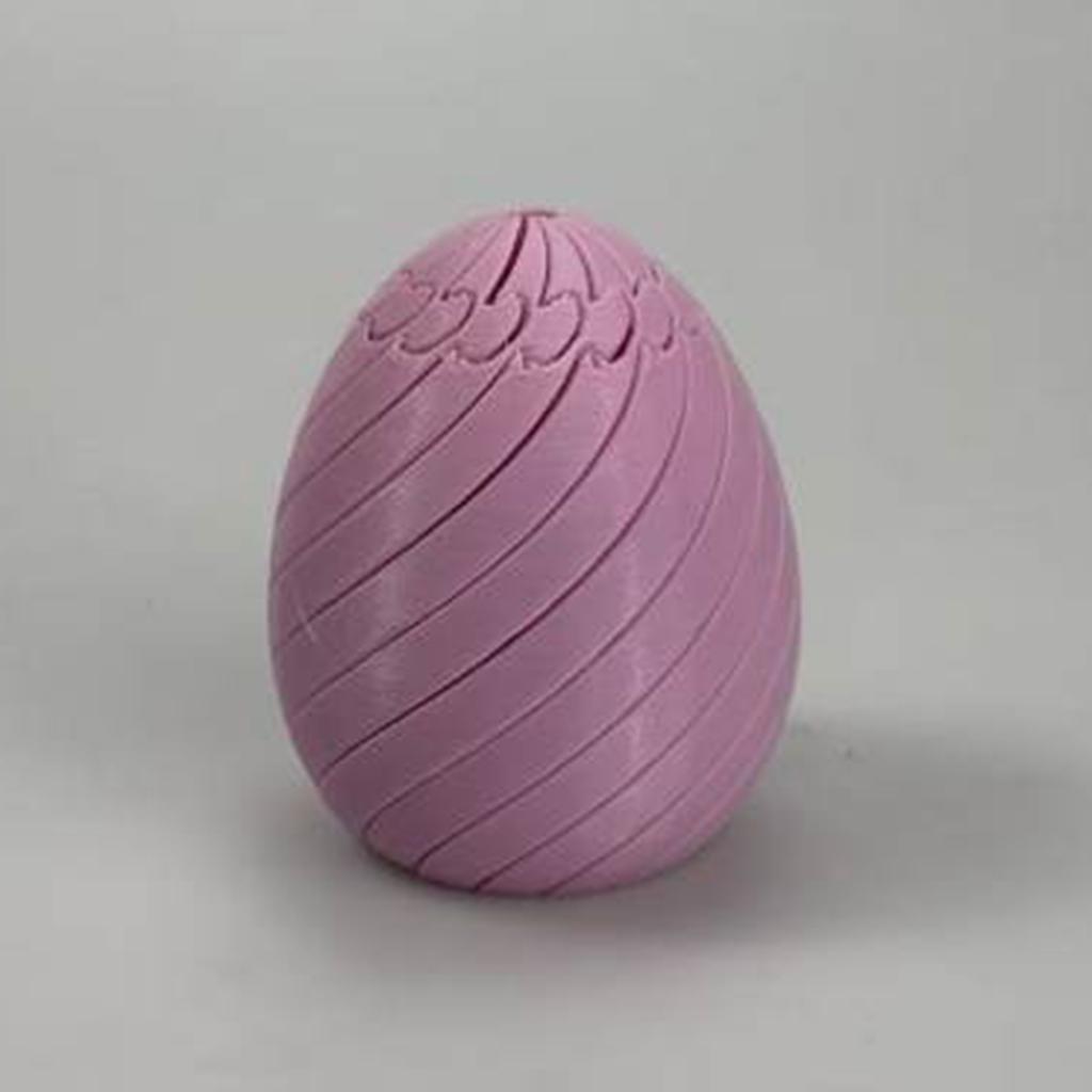 Twisty Fidget Egg 3D Printed Slippery Egg Fidget Easter Egg Toys Basket Stuffers Rotating Fidget Puzzle Toy For Stress Relief
