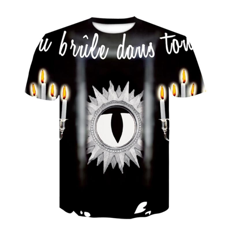 Neuheit 3D Golden Chain Print Barock Marke T-shirt Sommer stil kurzarm luxus Royal männer kleidung hip hop tops & t-shirts