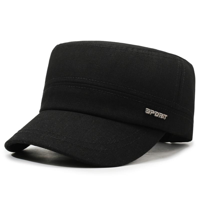 

Men s Solid Color Flat Top Hat for Outdoor Leisure & Travel – Minimalist, Elegant, Sun-Shading & UV-Protective 56-60cm чорний