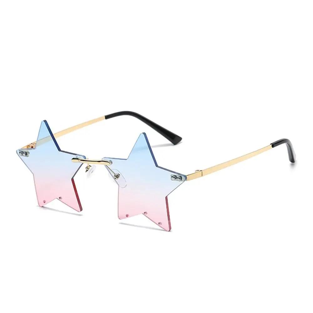 Christmas Decoration Eyeglasses for Women & Men Party Glasses Rimless Sunglasses Sun Glasses Star Shape