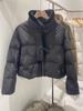 European High-end Mink Fur Spliced Stand Up Collar Down Jacket for Women, Niche Design, Horn Buckle Thickened Jacket