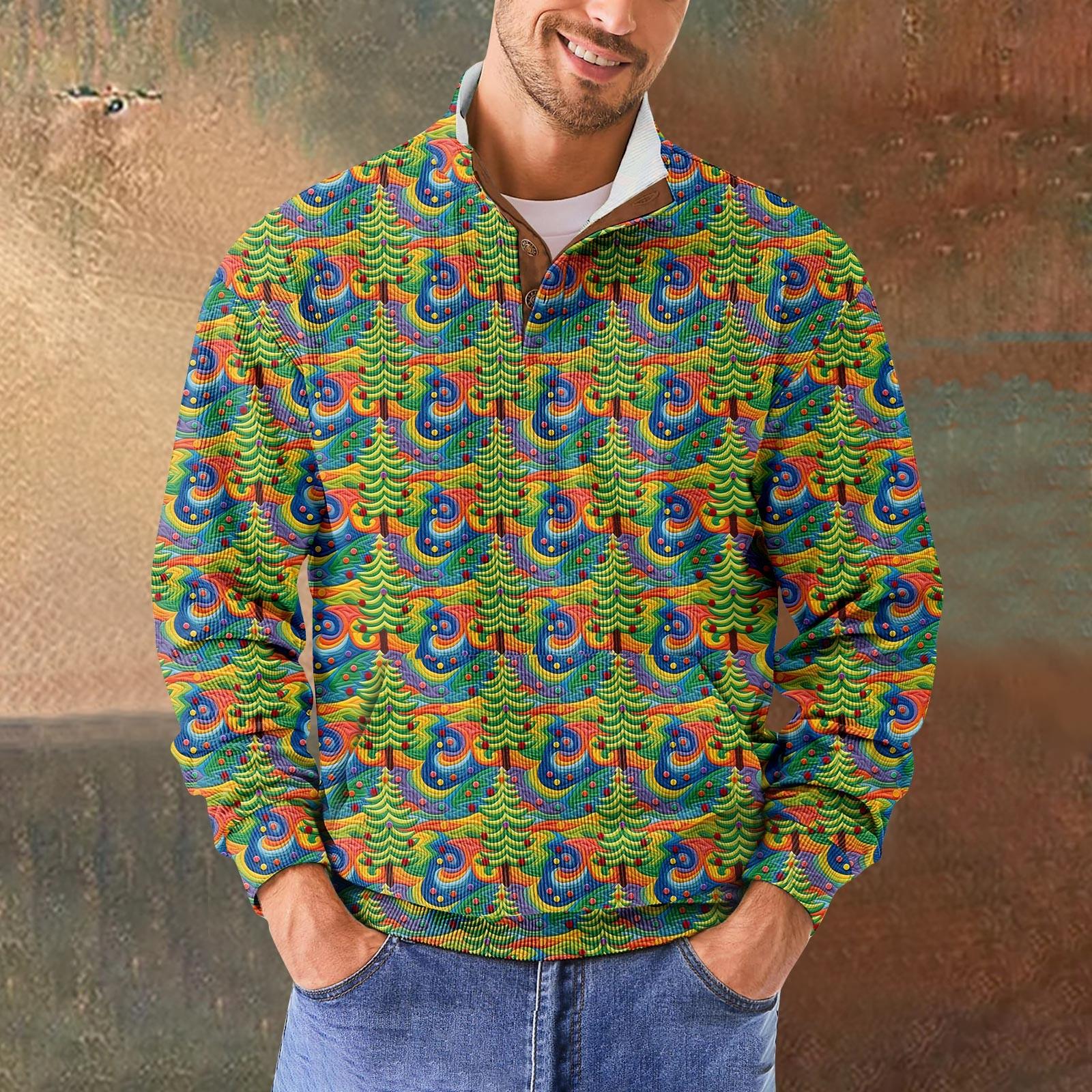 

Весенне-осенняя мужская толстовка с воротником-стойкой на открытом воздухе, повседневные свитера, топы XXL зелёный