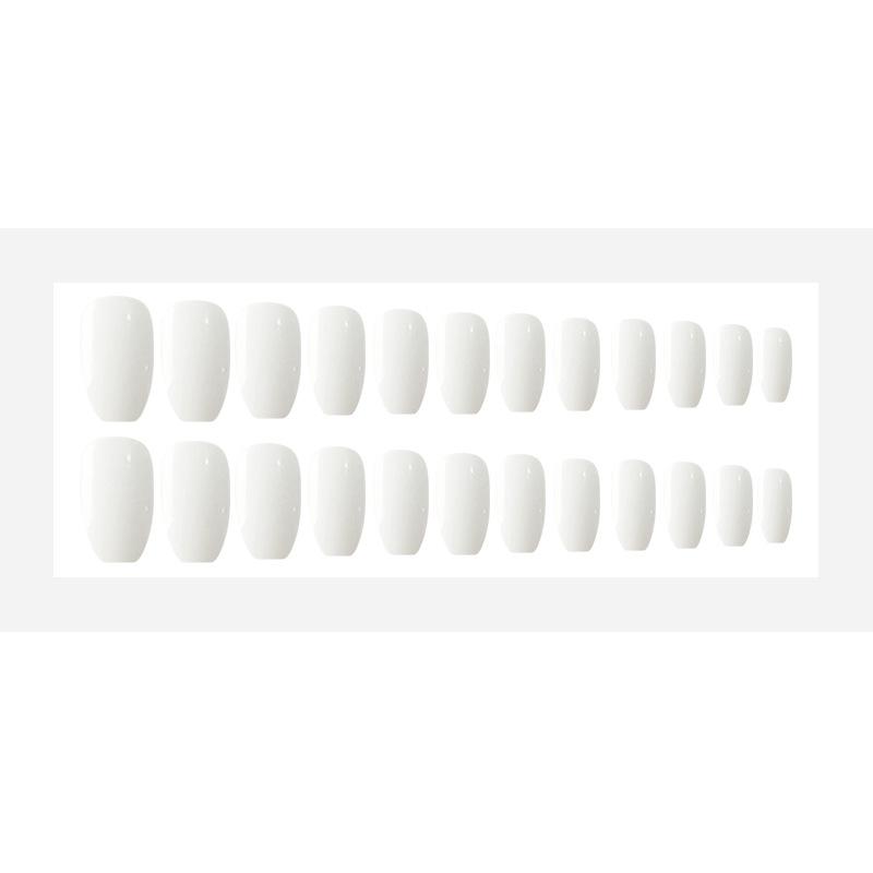 

24 шт./компл., полное покрытие, накладные ногти, чистый акрил, балерина, акрил для ногтей для женщин и девочек