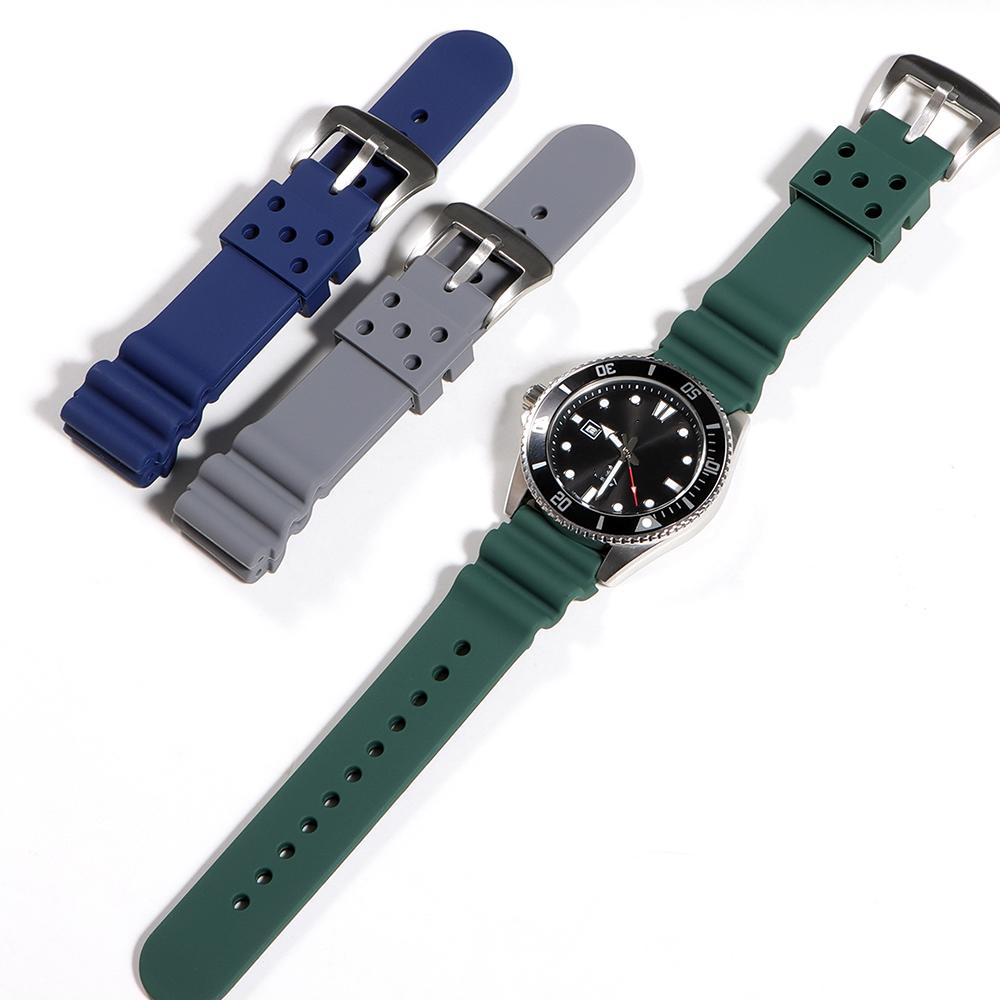 Silicone Strap 20mm 22mm Watchband Water Resistant Strap for Men Women for Seiko No.5 SKX007 SKX009 for Seiko Prospex SRP777J1