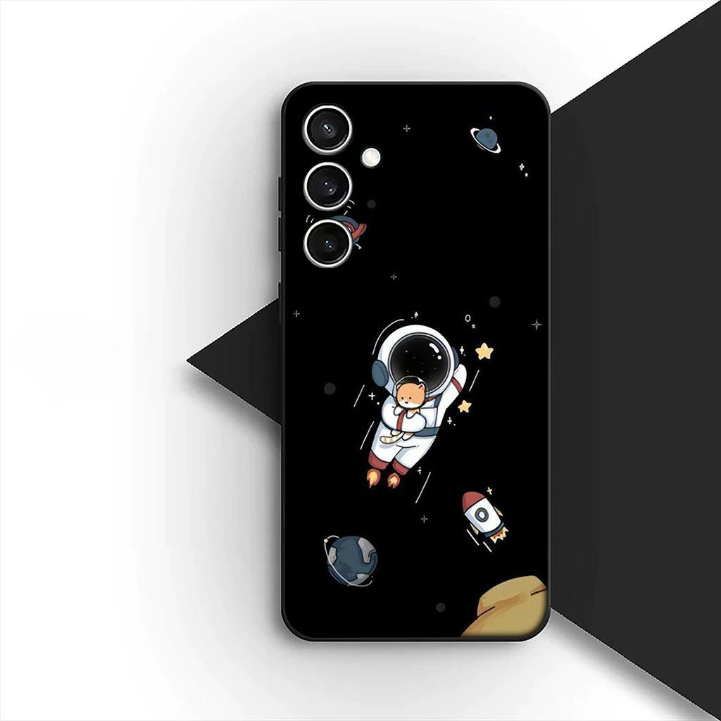 for Samsung Galaxy S20 S22 S21 FE Ultra Plus A07 A17 A15 A16 A25 A57 A37 Phone Cover Case Universe Galaxy Moon Astronaut Stars