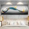 Modern Abstract Golden Wine Glass Boat Canvas Painting Posters and Prints Wall Picture for Living Room Home Decor No Frame
