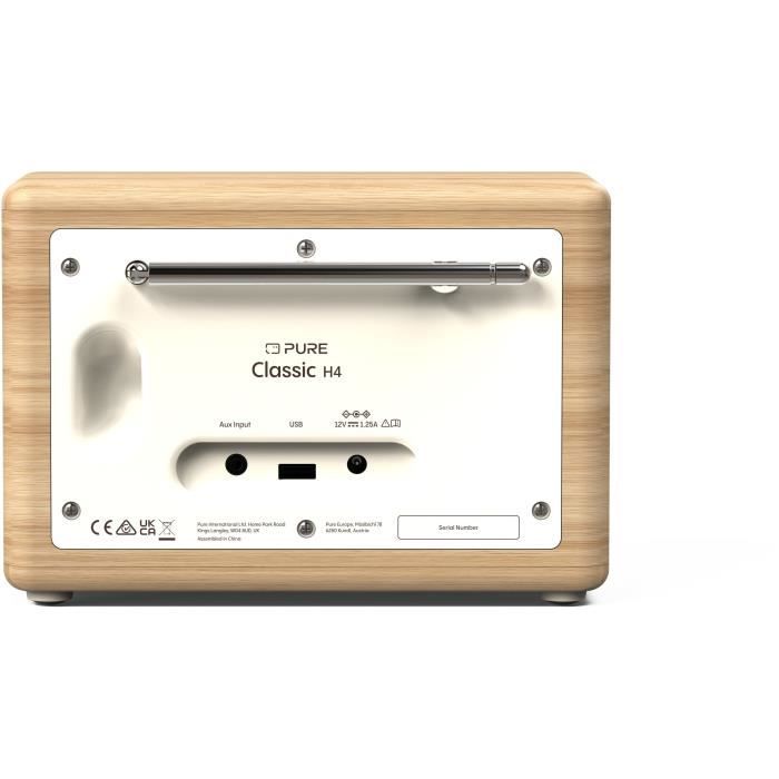 Digital Radio - Pure - Classic H4 - Cotton White/oak