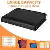 Fireproof Accordion File Organizer Folder with Zipper Labels Organ Storage Double Zipper Documents Storage Folder with 12 Label Slots.