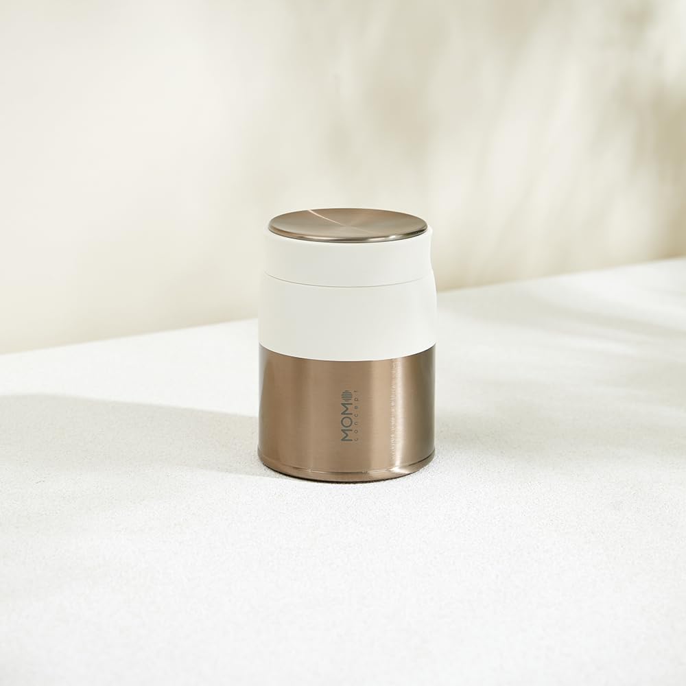 MOMO CONCEPT Vacuum Insulated Lupin Soup & Food Jar RG, 400ml, Marshmallow White, 02001-29305R