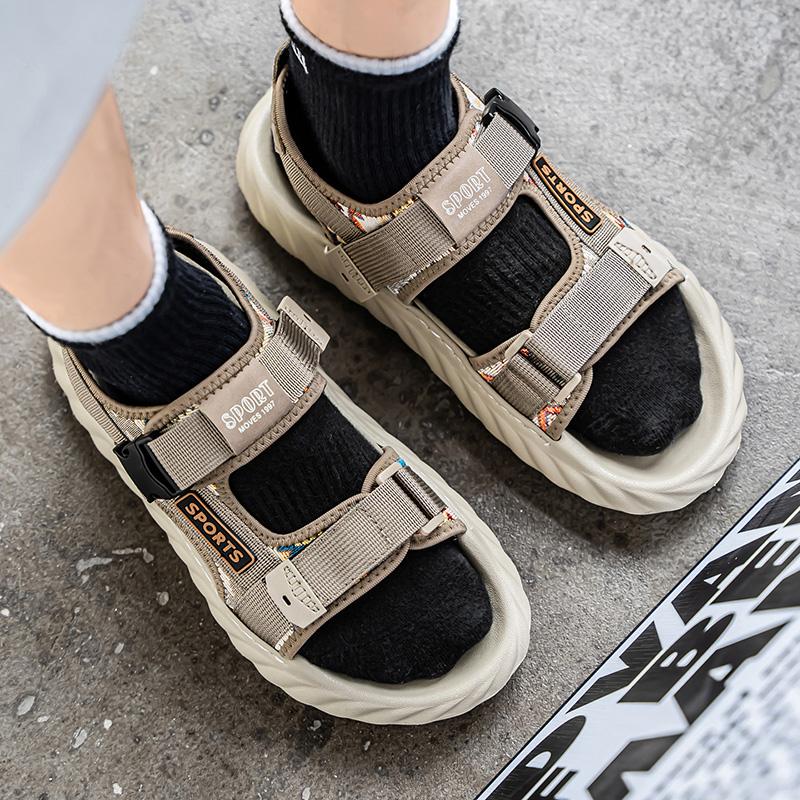 Fashion Fashionable Outdoor Men's Sports Comfortable Anti Slip Water Wading Beach Shoes Summer New Men's Lightweight Thick Soled Sandals