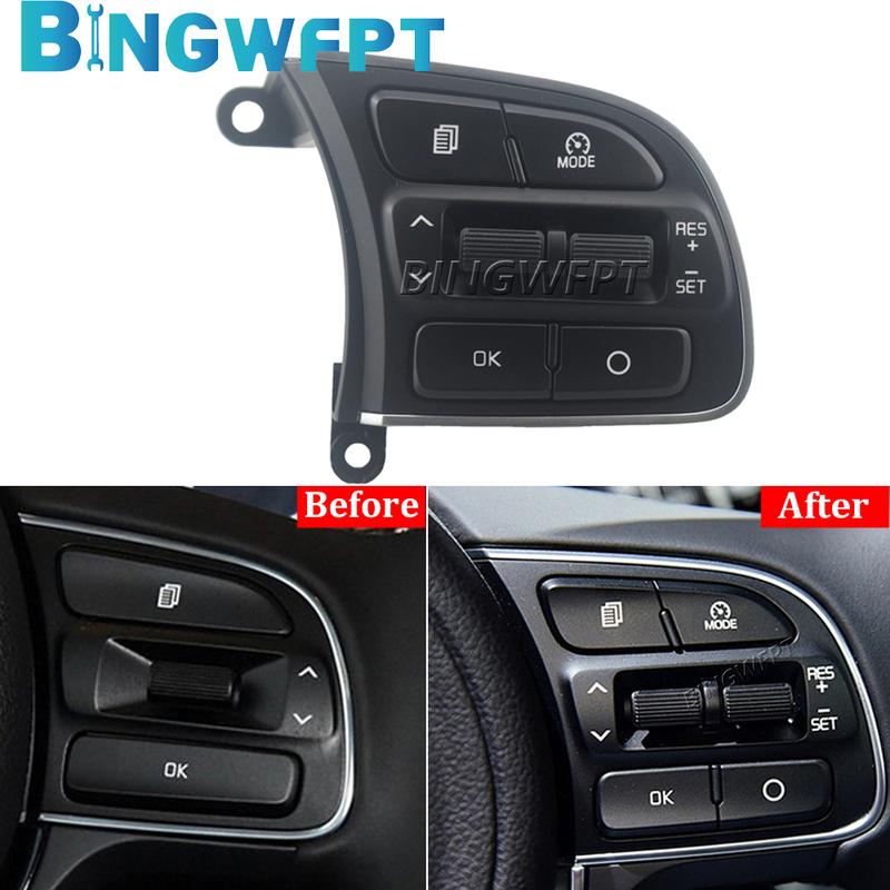 High Quality Steering Wheel Button For Kia Sportage QL 2016 2017 2018 2019 Bluetooth Phone Cruise Control Volume