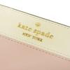 Kate Spade Women's Bifold Wallet, Compact, Outlet Brand, Pink Ivory Leather, Madison Colorblock Saffiano Le Medium Compact Bifold Wallet, KC511 650.