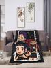 Super Soft Throw Blanket for Kids Airplane Travel KPop Demon Hunters Flannel Bedspread Comfortable Bedroom Sofa Bed Home Textile