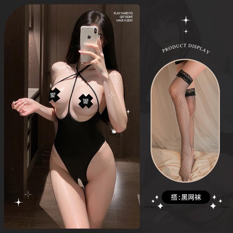 Sexy lingerie sexy pure desire onesie open crotch temptation hot pajamas free uniform supplies suit women