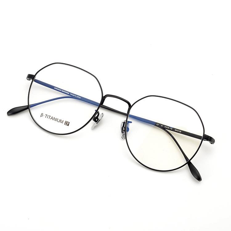 Women s Ultra-Light B-Titanium Myopia Glasses Frame CH5128 - Irregular Polygon Korean Style for Students