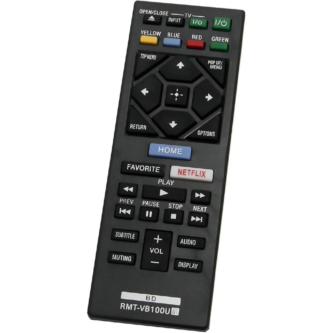 RMT-VB100U Replaced Remote sub RMT-VB201U fit for Sony Blu-ray Disc DVD Player BDP-BX150 BDP-BX350 BDP-BX550 BDP-BX650 BDP-S1500 BDP-S2500 BDP-S2900