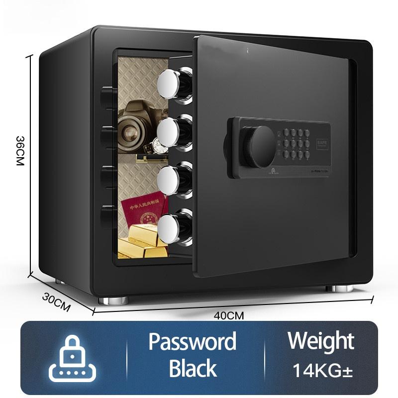 Fingerabdruck +Passwort +Schlüssel Safe Box Diebstahlschutz Sicherheit Geheimer Schrank Geldkassette Heim Büro Aufbewahrungsbox
