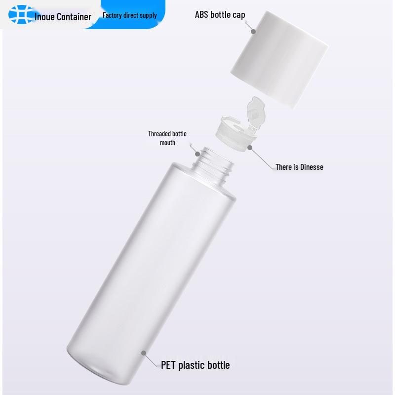 100/150ml Clear White Skincare Bottle Set: Toner Spray, Lotion, Serum, Cream Jar